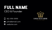 Elegant Crown Royalty Business Card