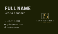 Classy Letter T & S Business Card