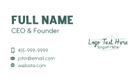 Paper Boat Foundation Wordmark Business Card