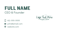 Paper Boat Foundation Wordmark Business Card Design