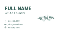 Paper Boat Foundation Wordmark Business Card