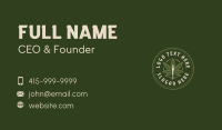 Marijuana Weed Smoke Business Card