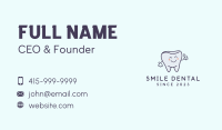 Happy Tooth Mascot Business Card Image Preview