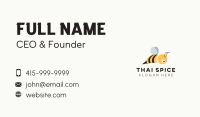 Honey Bee Mascot Business Card Design