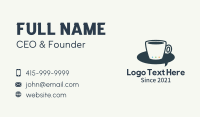 Coffee Cup Messenger Business Card Design