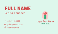 Rose Flower Stalk  Business Card