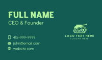 Green Military Tank Business Card