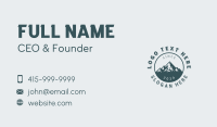 Travel Tourist Mountain Business Card