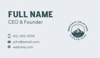 Travel Tourist Mountain Business Card