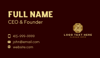 Premium Casino Octagon Letter X Business Card