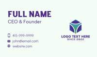 Digital Cyber Cube  Business Card Design