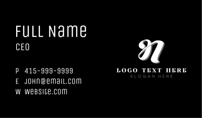 Classic Luxury Boutique Business Card