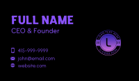 Glowing Business Card example 3