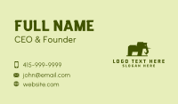 Green Elephant Mammoth Business Card