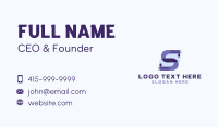 Software Programmer Letter S Business Card Design