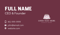 Floral Wedding Cake Business Card