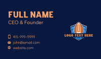 Football Athlete Varsity Business Card Design