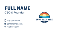 Beach Tropical Adventure Business Card