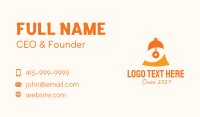 Orange Eye Bell Business Card Design