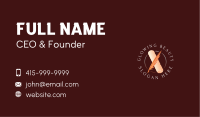 Quill Feather Scroll Business Card