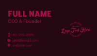 Retro Apparel Company Business Card