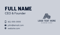 Real Estate Architecture Letter A Business Card