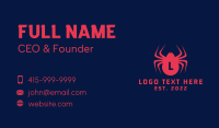 Spider Gaming Letter Business Card Design