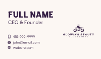 Riding Motorcycle Dog Business Card