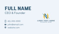 Tech Startup Letter N Business Card