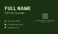 Ornament Weed Emblem Business Card