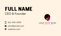 Afro Salon Beauty Business Card