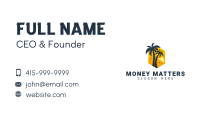 Palm Tree Paradise Island Business Card