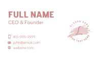 Pink Cosmetic Letter Business Card