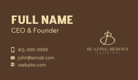 Elegant Boutique Letter B Business Card Image Preview