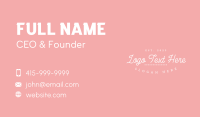 Girly Business Card example 2
