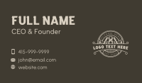 Tongs Chisel Carpenter Business Card Design