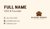 Lumberjack Beaver Axe Business Card Image Preview