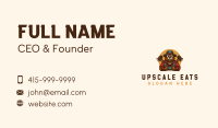 Lumberjack Beaver Axe Business Card Image Preview