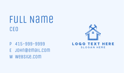 Hammer Handyman Carpentry Business Card Image Preview