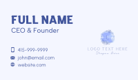 Blue Aesthetician Beauty  Business Card Design