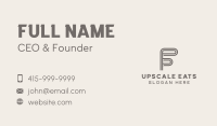 Generic Company Letter F Business Card Image Preview