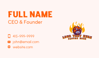 Fire Basketball League Business Card