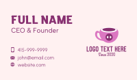 Pink Pig Cup  Business Card Design