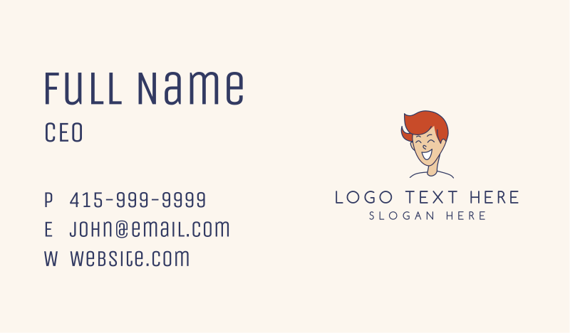 Cheerful Business Card example 3
