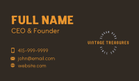 Vintage Boutique Wordmark Business Card Image Preview