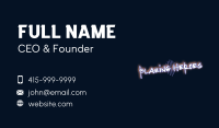 Neon Graffiti Wordmark Business Card Image Preview