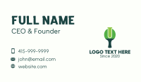 Green Table Tennis Paddle Lab Business Card