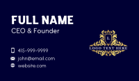 Luxury Royalty Shield Business Card