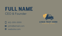 Fast Courier Truck Business Card Design