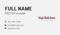 Novelty Shop Business Card example 1